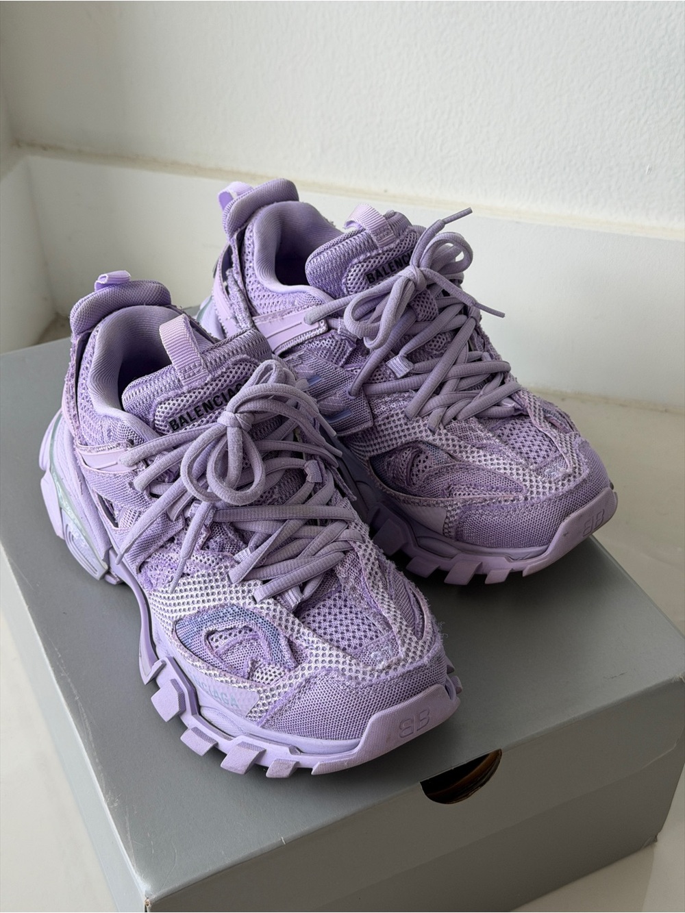 Balenciaga Lilac Track Sneakers